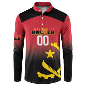 Angola Basketball Custom Button Sweatshirt Go Champions Angolan