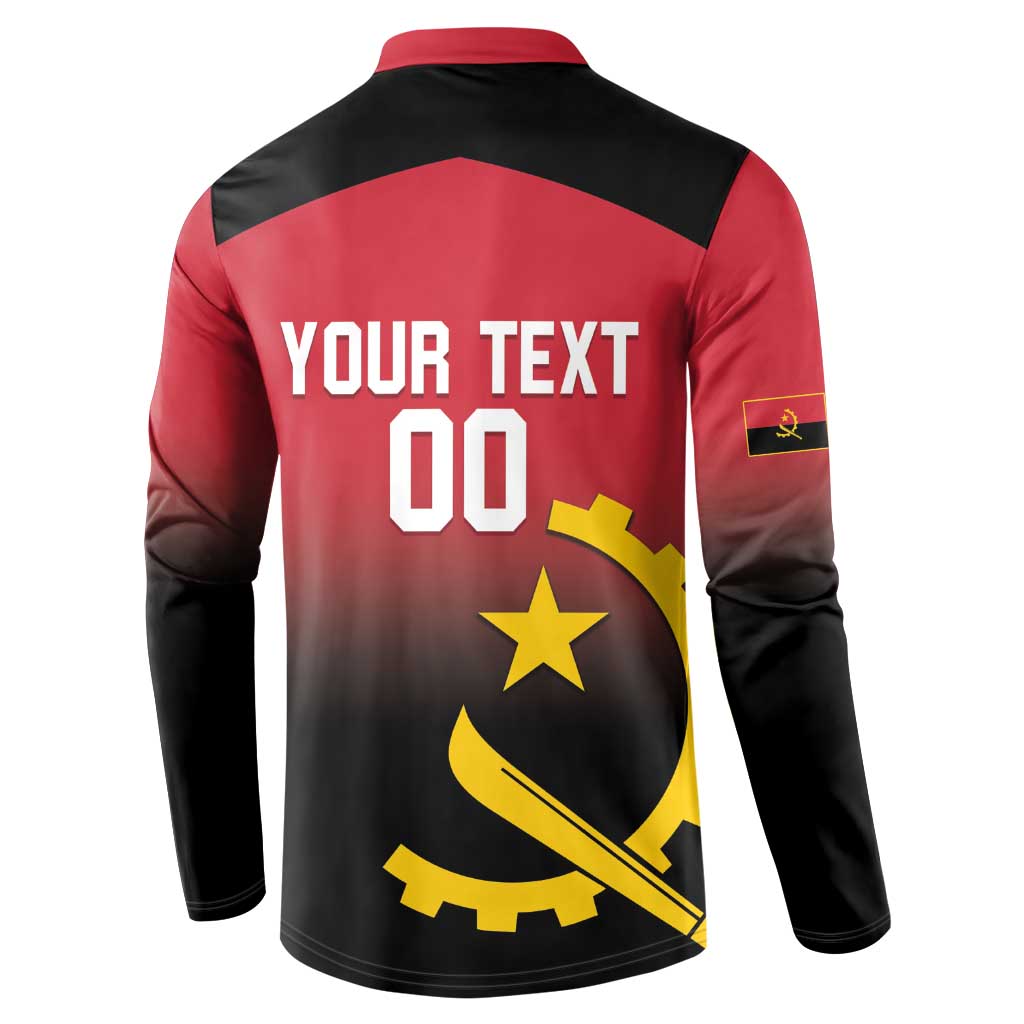 Angola Basketball Custom Button Sweatshirt Go Champions Angolan