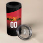 Afro Basketball Custom Angola 4 in 1 Can Cooler Tumbler Go Champions Angolan - African Pride