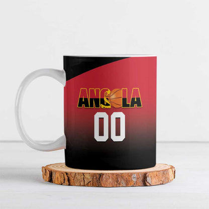Angola Basketball Custom Ceramic Mug Go Champions Angolan