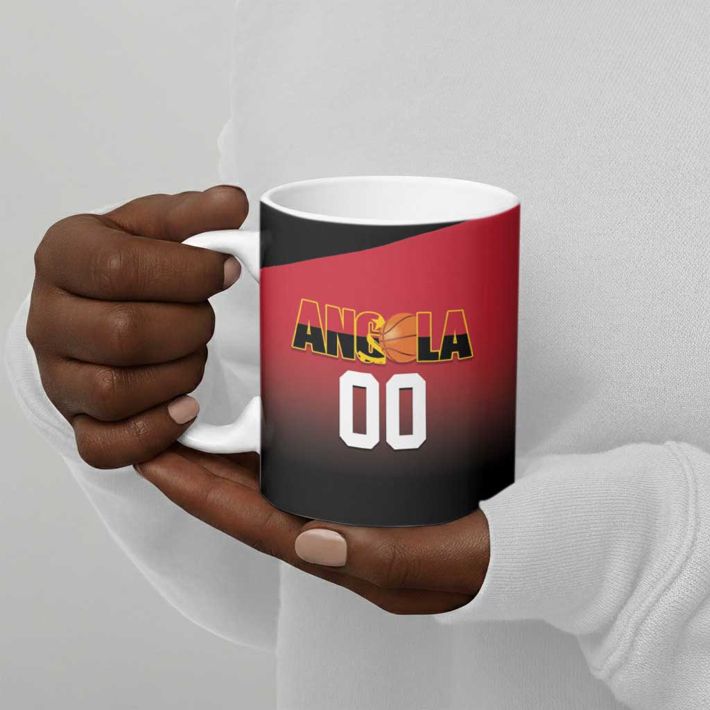Angola Basketball Custom Ceramic Mug Go Champions Angolan