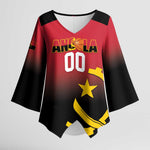 Angola Basketball Custom Kimono Sleeve Blouse Go Champions Angolan