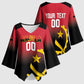 Angola Basketball Custom Kimono Sleeve Blouse Go Champions Angolan
