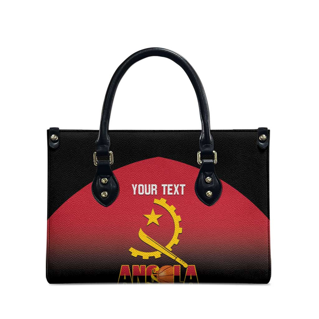Angola Basketball Custom Leather Bag Go Champions Angolan