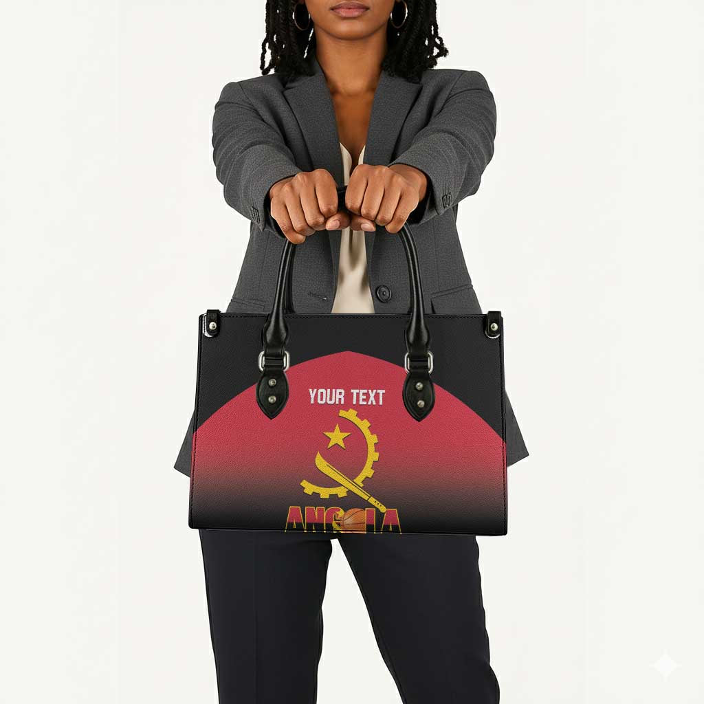 Angola Basketball Custom Leather Bag Go Champions Angolan