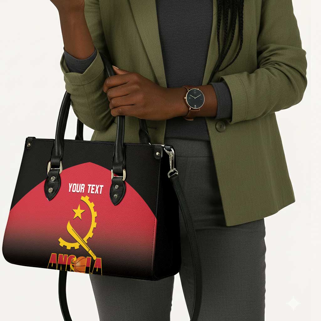 Angola Basketball Custom Leather Bag Go Champions Angolan