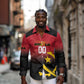 Afro Basketball Custom Angola Long Sleeve Button Shirt Go Champions Angolan - African Pride