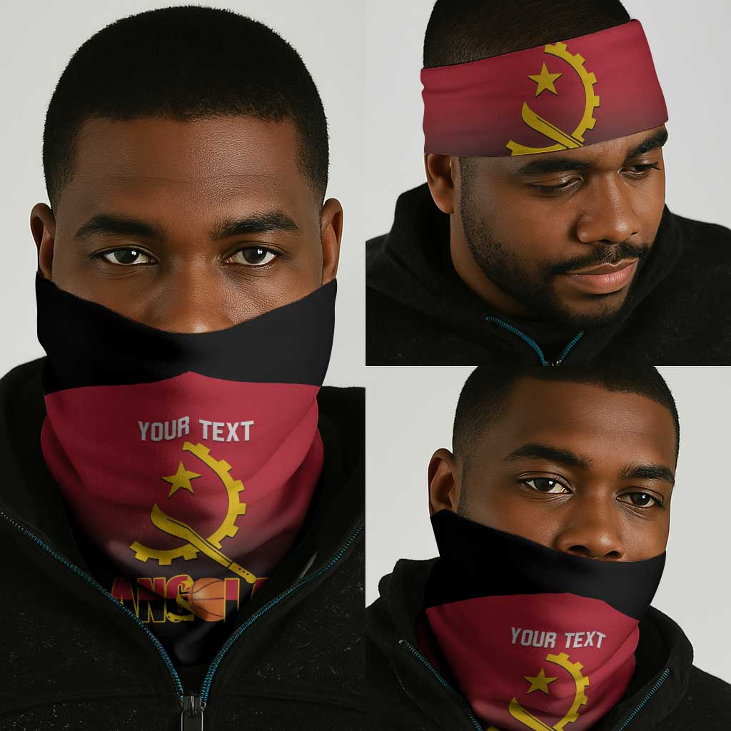 Afro Basketball Custom Angola Neck Gaiter Go Champions Angolan LT14