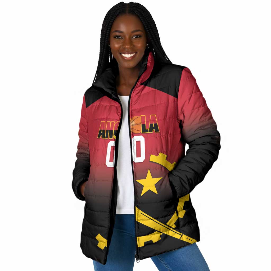 Angola Basketball Custom Padded Jacket Go Champions Angolan