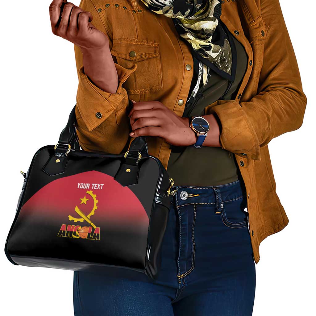 Afro Basketball Custom Angola Shoulder Handbag Go Champions Angolan - African Pride