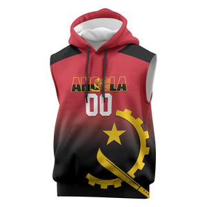 Afro Basketball Custom Angola Sleeveless Hoodie Go Champions Angolan - African Pride