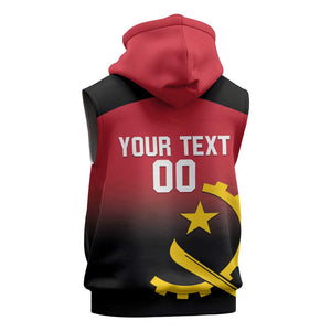 Afro Basketball Custom Angola Sleeveless Hoodie Go Champions Angolan - African Pride