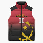 Angola Basketball Custom Sleeveless Puffer Jacket Go Champions Angolan