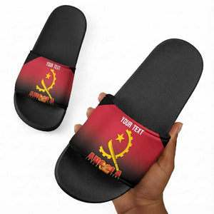 Angola Basketball Custom Slide Sandals Go Champions Angolan