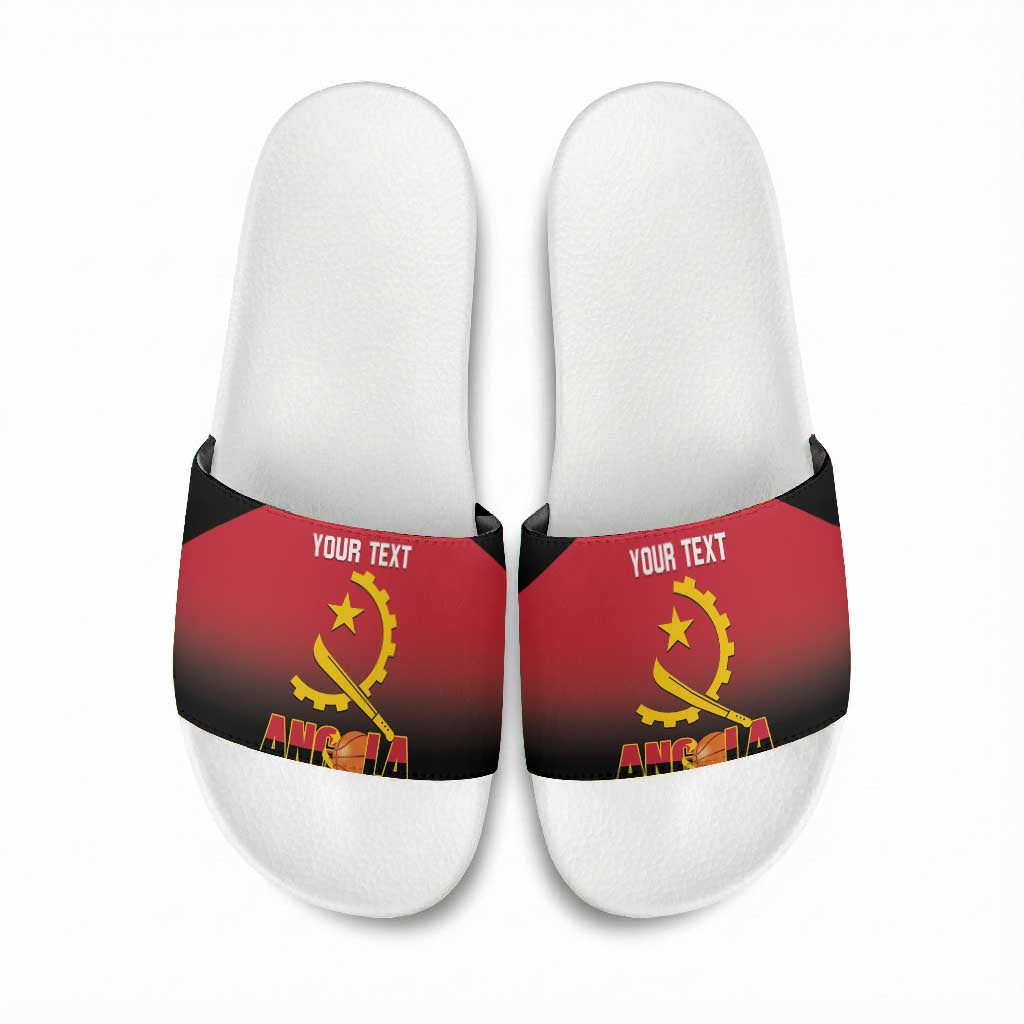 Angola Basketball Custom Slide Sandals Go Champions Angolan