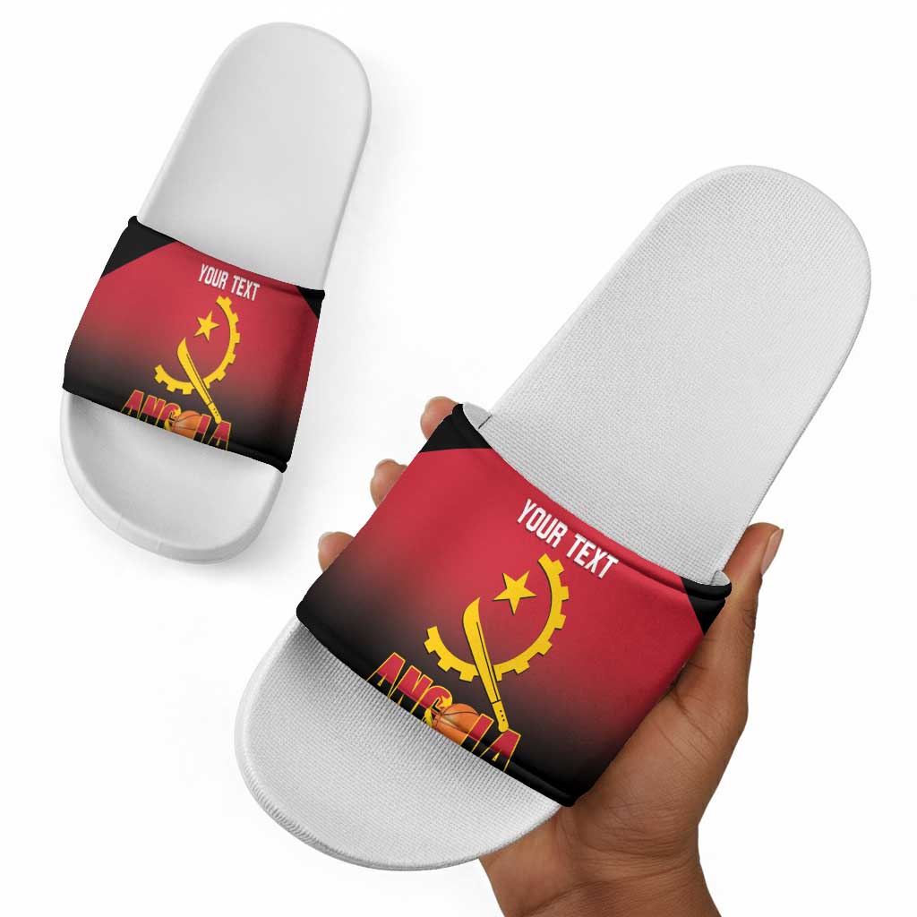 Angola Basketball Custom Slide Sandals Go Champions Angolan