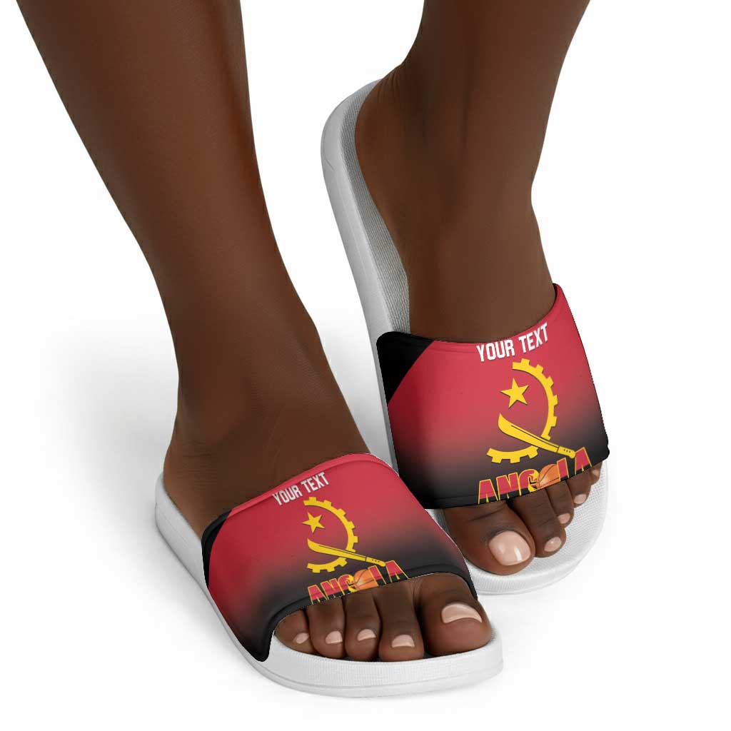 Angola Basketball Custom Slide Sandals Go Champions Angolan