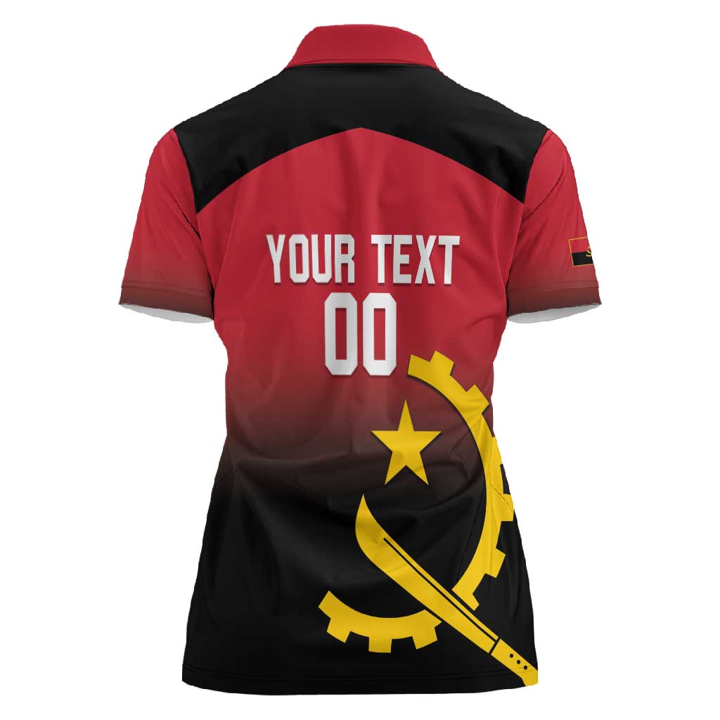 Afro Basketball Custom Angola Women Polo Shirt Go Champions Angolan - African Pride
