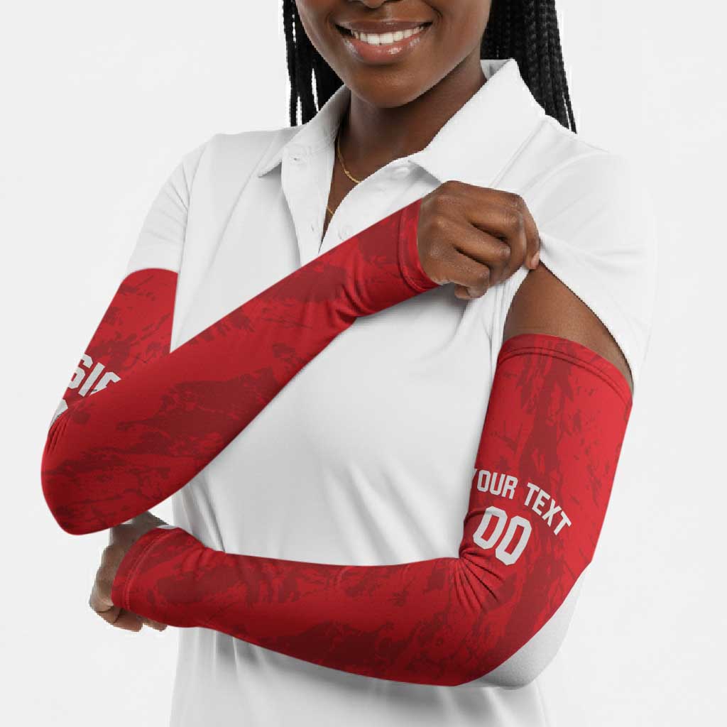 Tunisia Basketball Custom Arm Sleeves Go Champions Eagles of Carthage