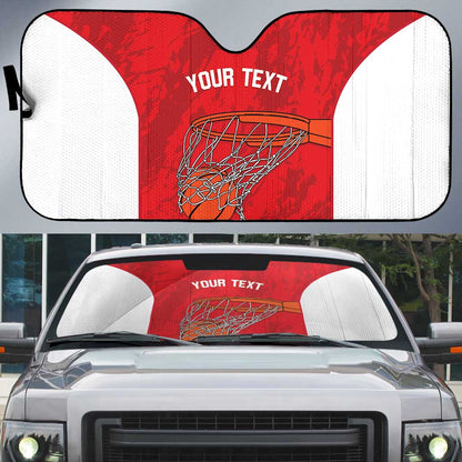 Tunisia Basketball Custom Auto Sun Shade Go Champions Eagles of Carthage