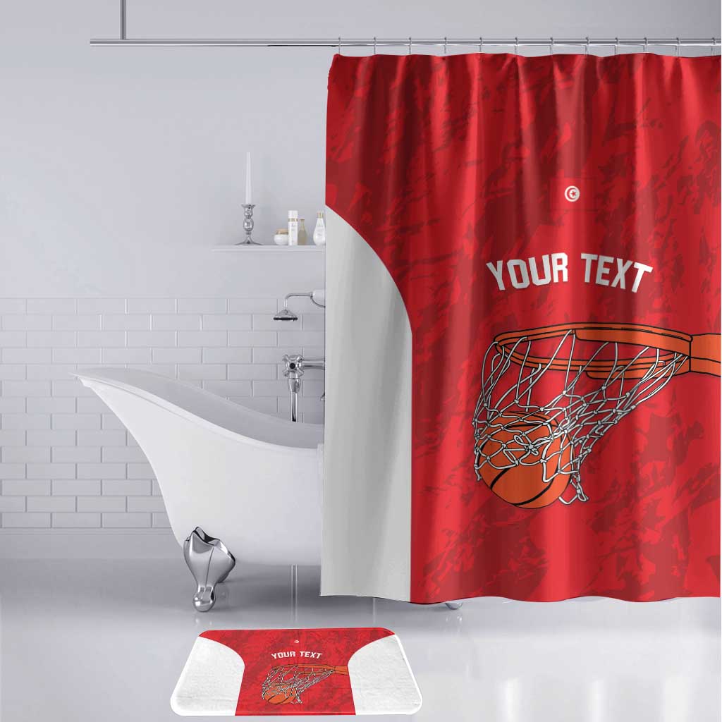 Tunisia Basketball Custom Bathroom Set Go Champions Eagles of Carthage