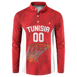 Tunisia Basketball Custom Button Sweatshirt Go Champions Eagles of Carthage