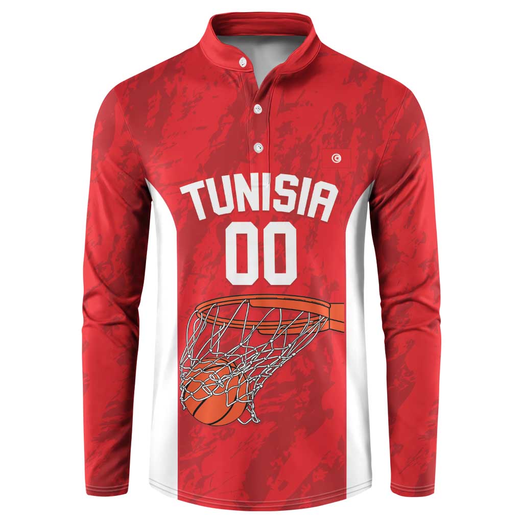 Tunisia Basketball Custom Button Sweatshirt Go Champions Eagles of Carthage