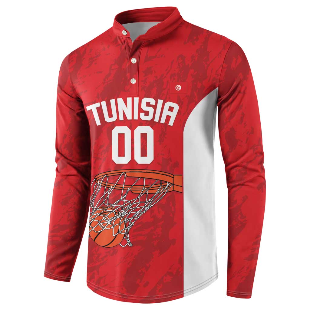 Tunisia Basketball Custom Button Sweatshirt Go Champions Eagles of Carthage