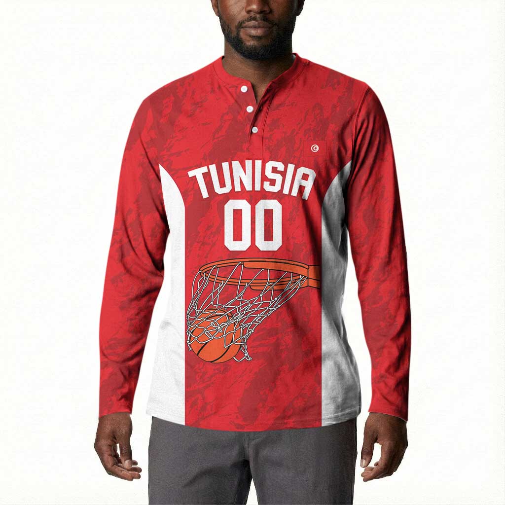 Tunisia Basketball Custom Button Sweatshirt Go Champions Eagles of Carthage