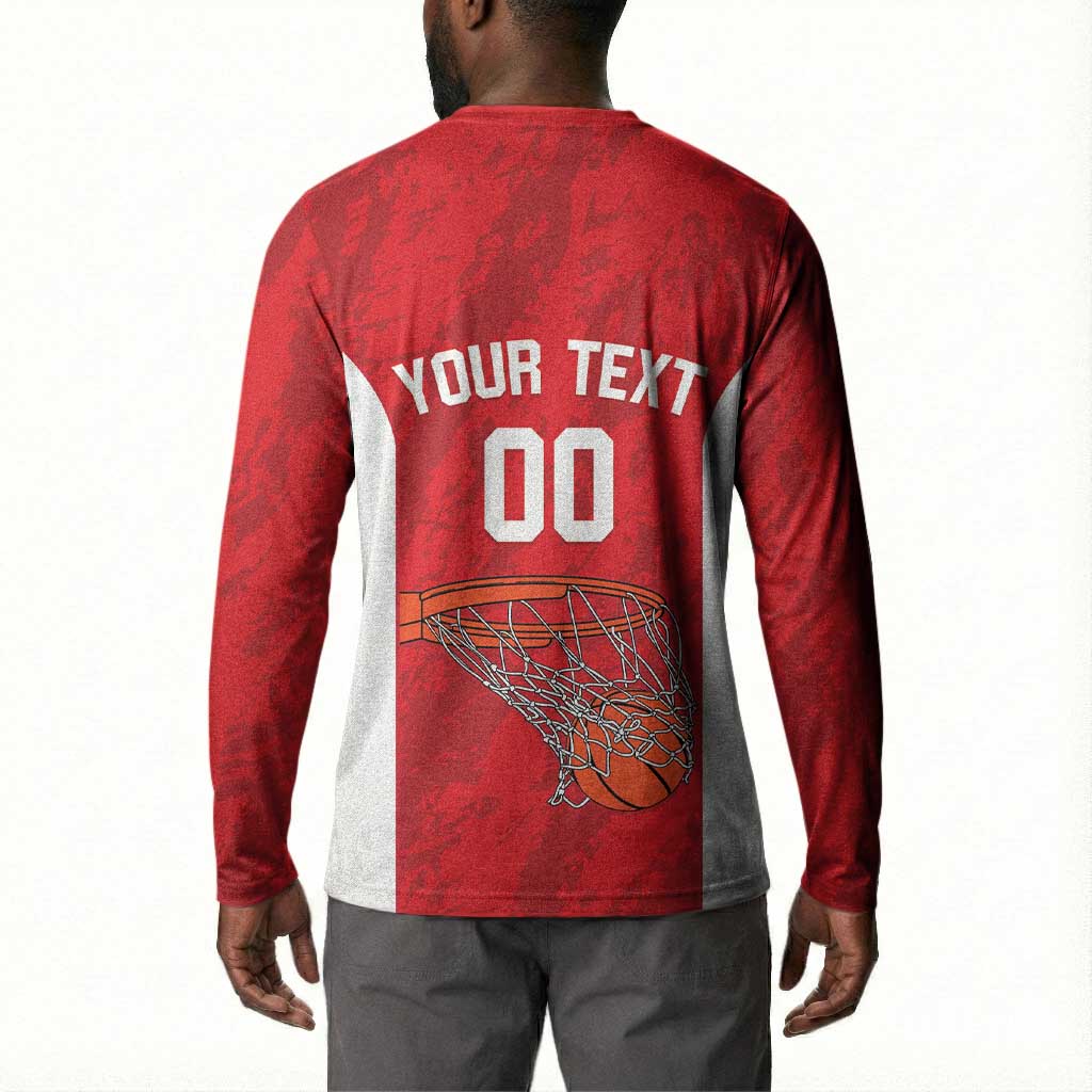 Tunisia Basketball Custom Button Sweatshirt Go Champions Eagles of Carthage