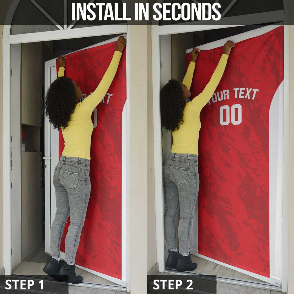 Tunisia Basketball Custom Door Cover Go Champions Eagles of Carthage