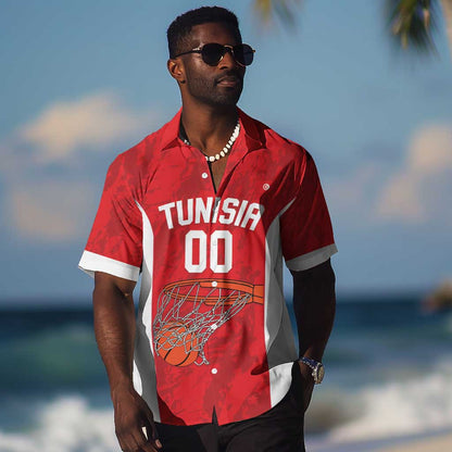 Afro Basketball Custom Tunisia Hawaiian Shirt Go Champions Eagles of Carthage - African Pride