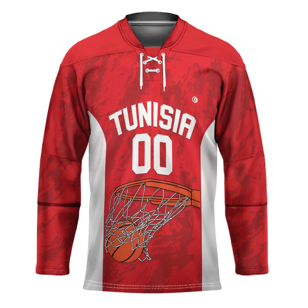 Tunisia Basketball Custom Hockey Jersey Go Champions Eagles of Carthage