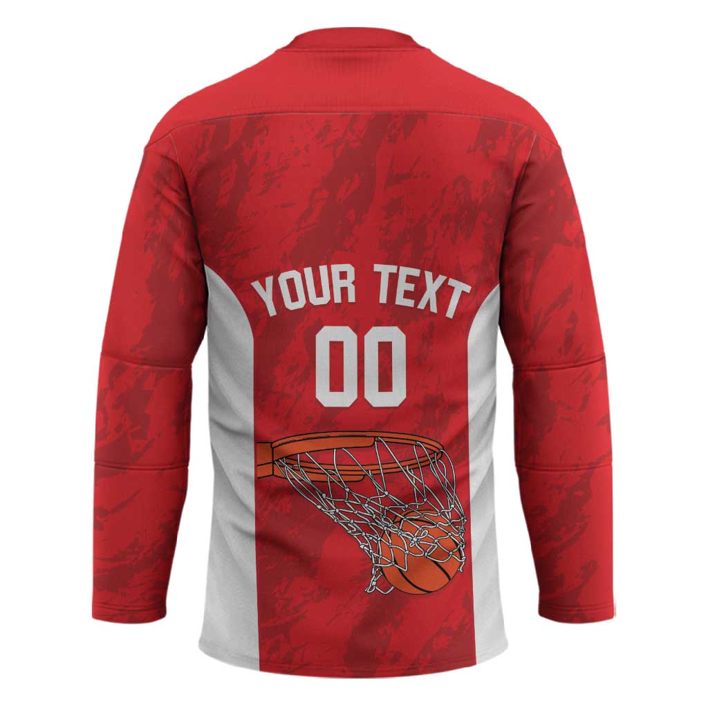 Tunisia Basketball Custom Hockey Jersey Go Champions Eagles of Carthage