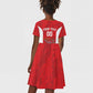 Afro Basketball Custom Tunisia Kid Short Sleeve Dress Go Champions Eagles of Carthage - African Pride