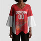 Tunisia Basketball Custom Kimono Sleeve Blouse Go Champions Eagles of Carthage