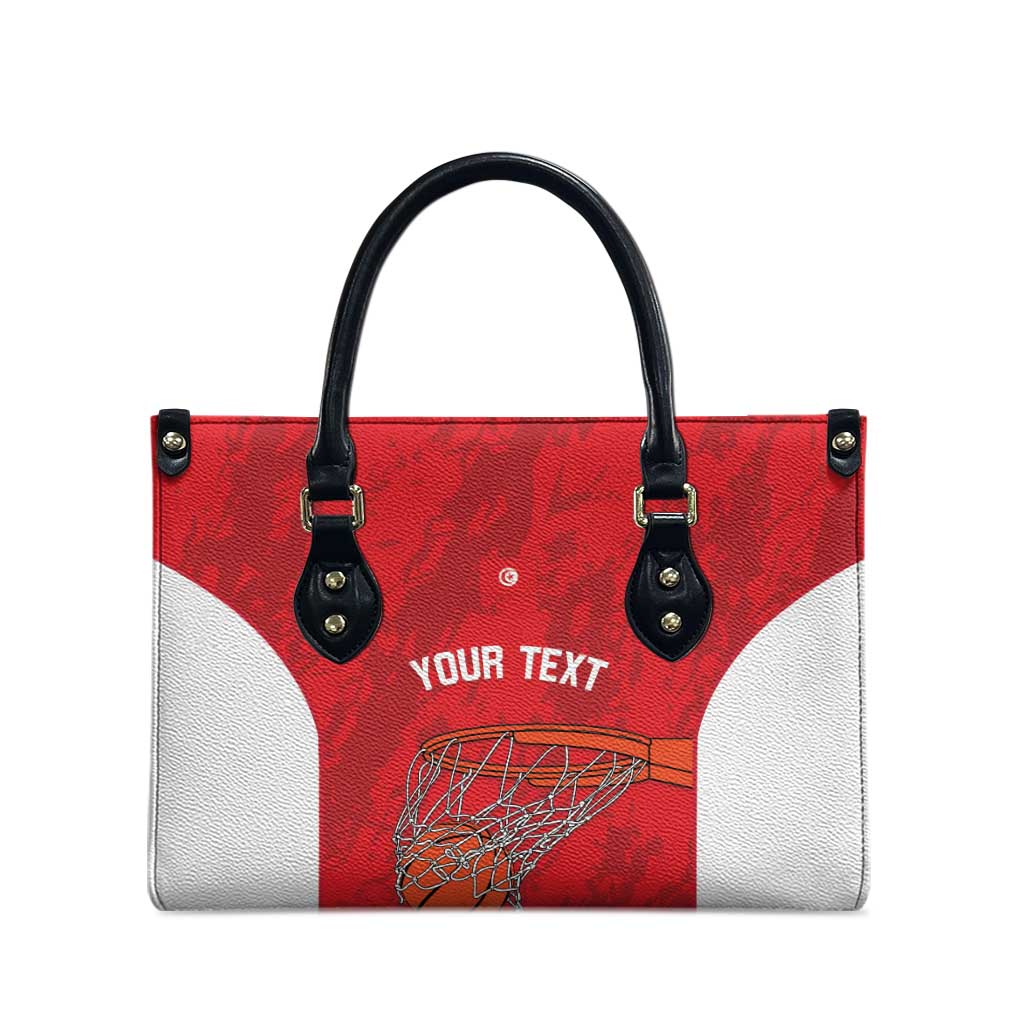Tunisia Basketball Custom Leather Bag Go Champions Eagles of Carthage