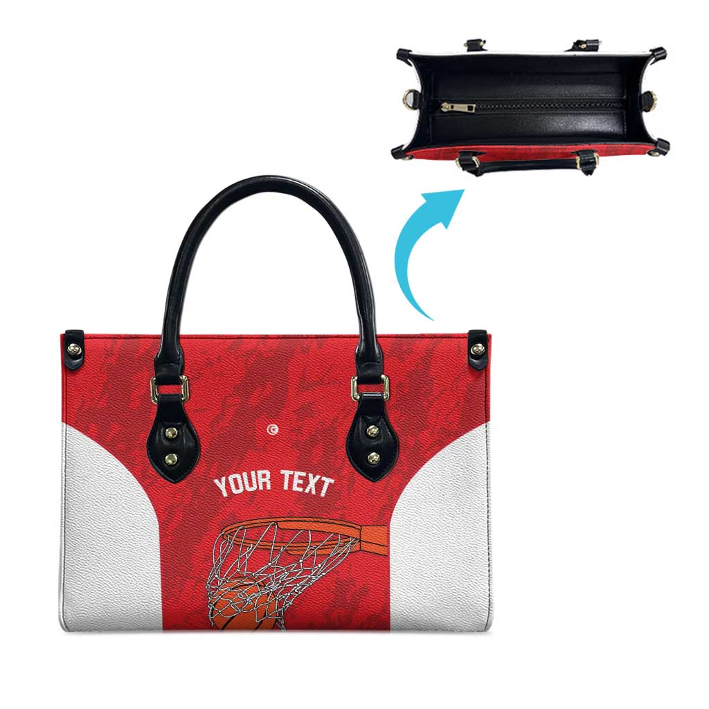 Tunisia Basketball Custom Leather Bag Go Champions Eagles of Carthage