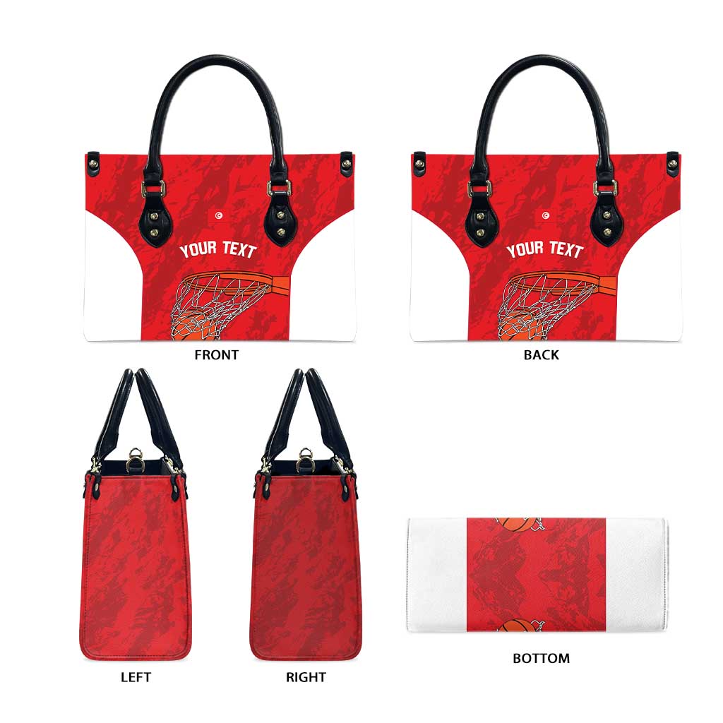 Tunisia Basketball Custom Leather Bag Go Champions Eagles of Carthage