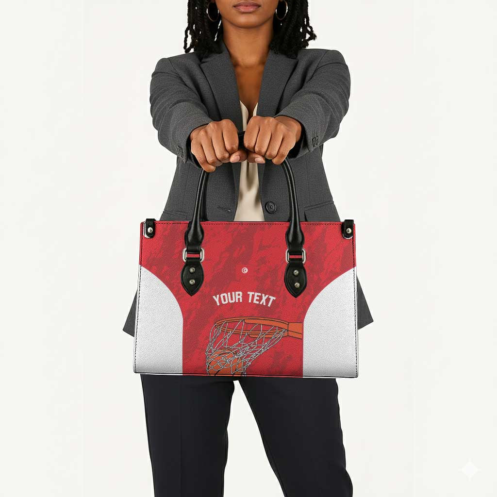 Tunisia Basketball Custom Leather Bag Go Champions Eagles of Carthage