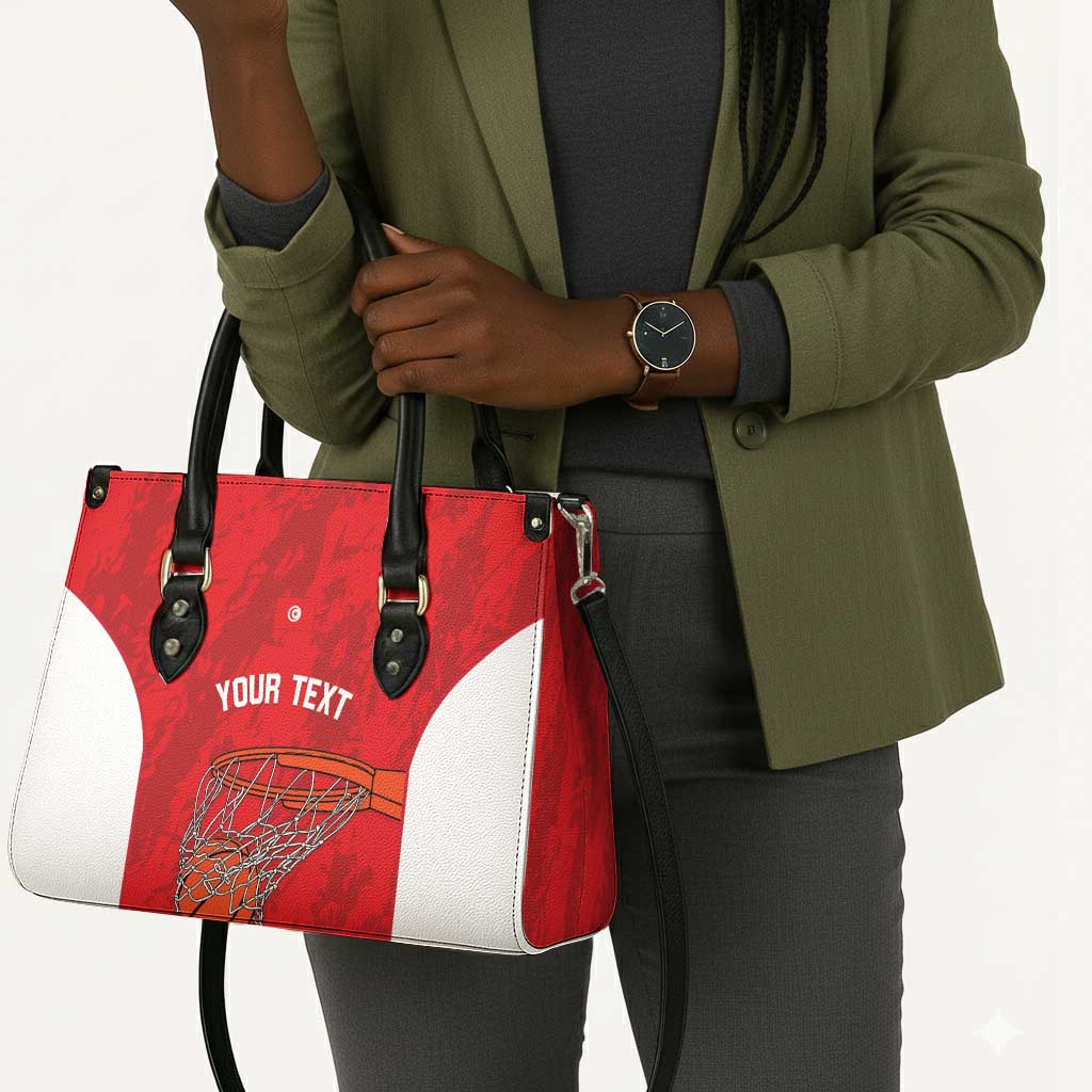 Tunisia Basketball Custom Leather Bag Go Champions Eagles of Carthage
