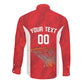 Afro Basketball Custom Tunisia Long Sleeve Button Shirt Go Champions Eagles of Carthage - African Pride