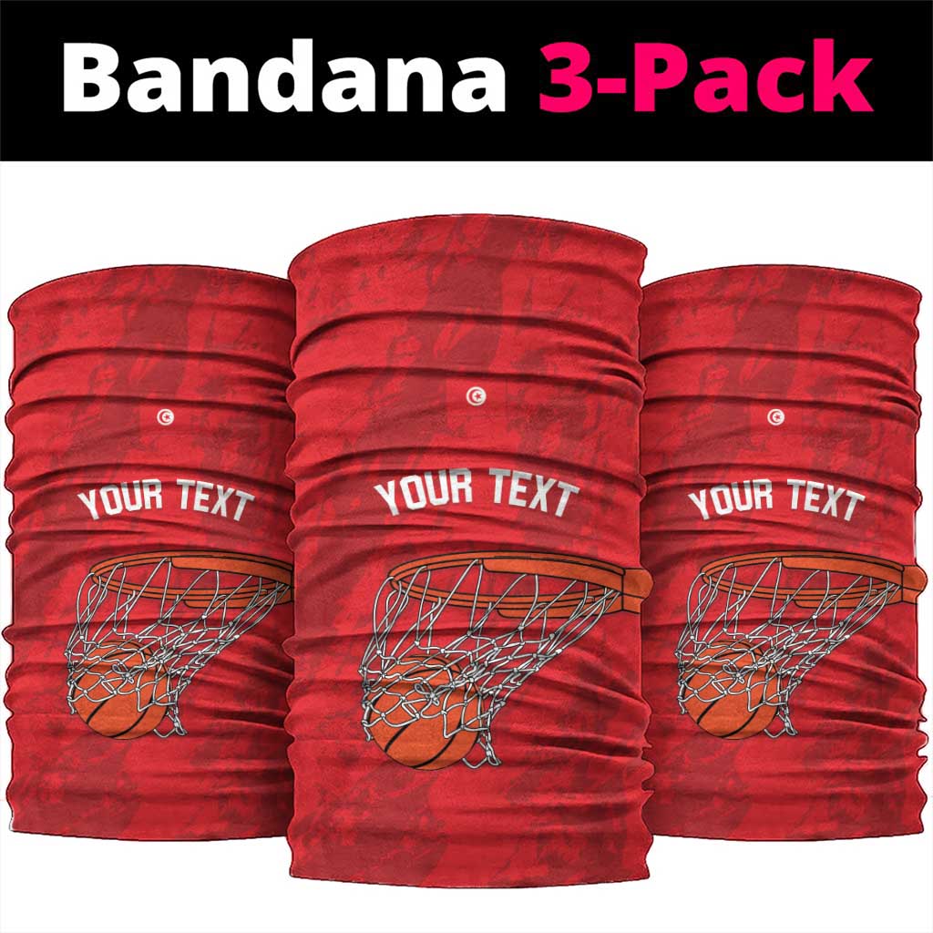 Afro Basketball Custom Tunisia Neck Gaiter Go Champions Eagles of Carthage LT14
