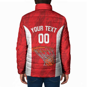 Tunisia Basketball Custom Padded Jacket Go Champions Eagles of Carthage