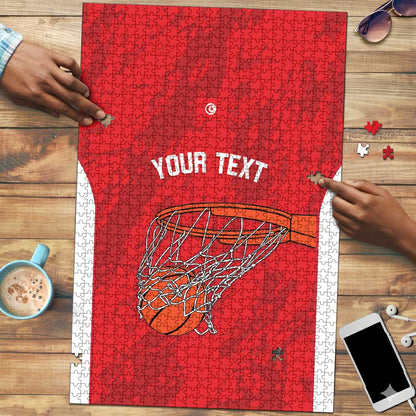 Tunisia Basketball Custom Puzzle Go Champions Eagles of Carthage