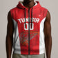 Afro Basketball Custom Tunisia Sleeveless Zip Hoodie Go Champions Eagles of Carthage - African Pride