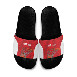 Tunisia Basketball Custom Slide Sandals Go Champions Eagles of Carthage