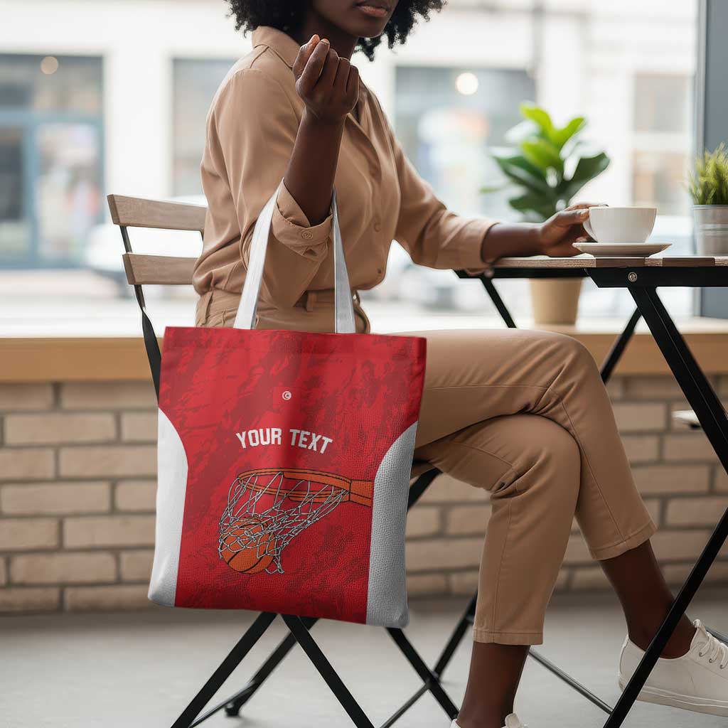 Tunisia Basketball Custom Tote Bag Go Champions Eagles of Carthage