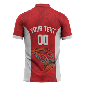 Tunisia Basketball Custom Zipper Polo Shirt Go Champions Eagles of Carthage