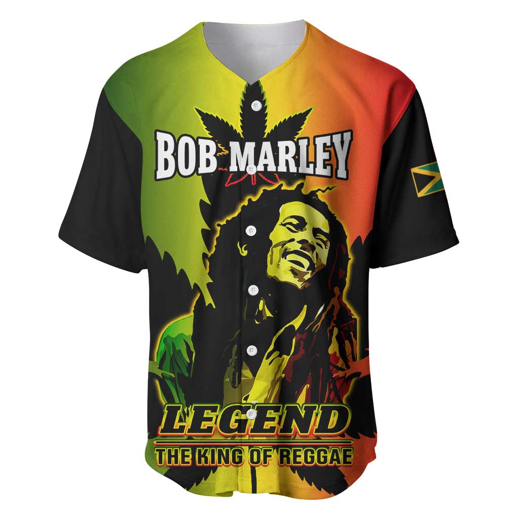 Afro Jamaica Legend Bob Baseball Jersey The King Of Reggae